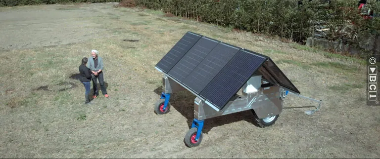Chariot solaire de H2arvester